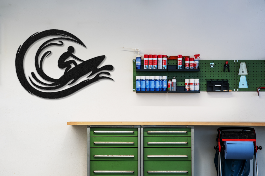 Surfer Metal Wall Art