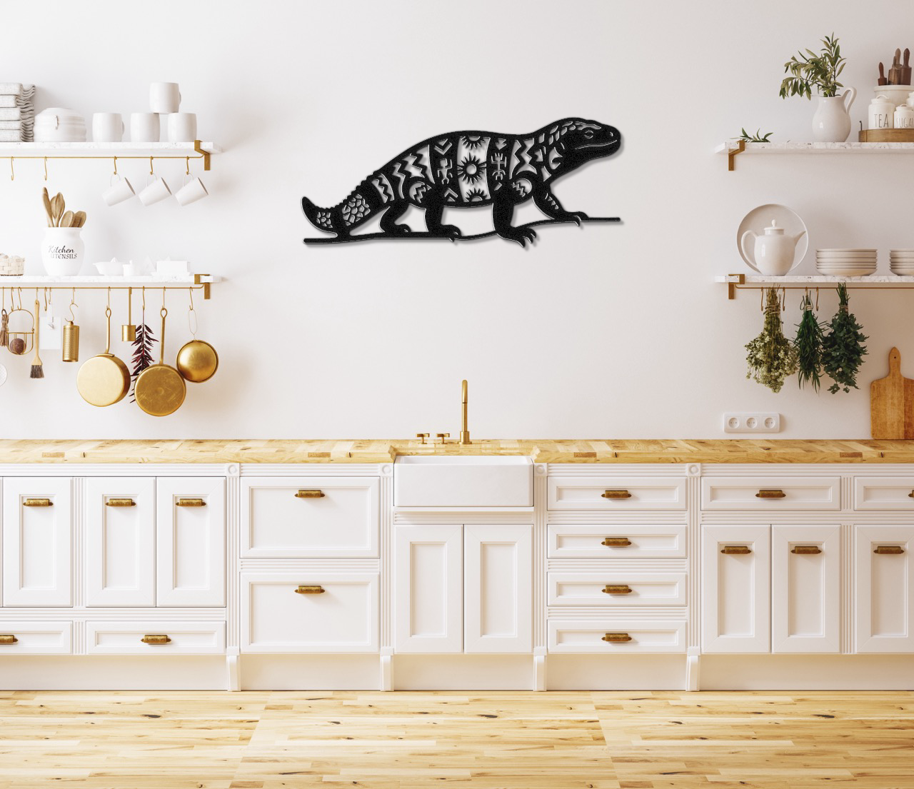 Gila Monster Metal Wall Art