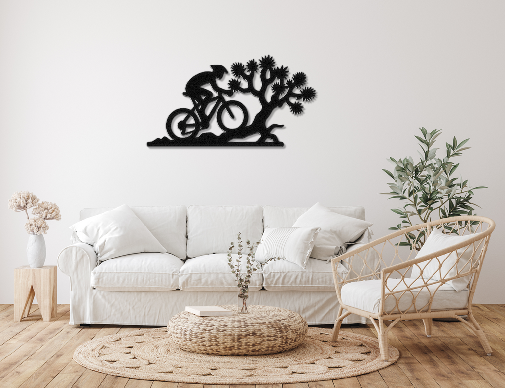 Joshua Tree Cycling Metal Wall Art