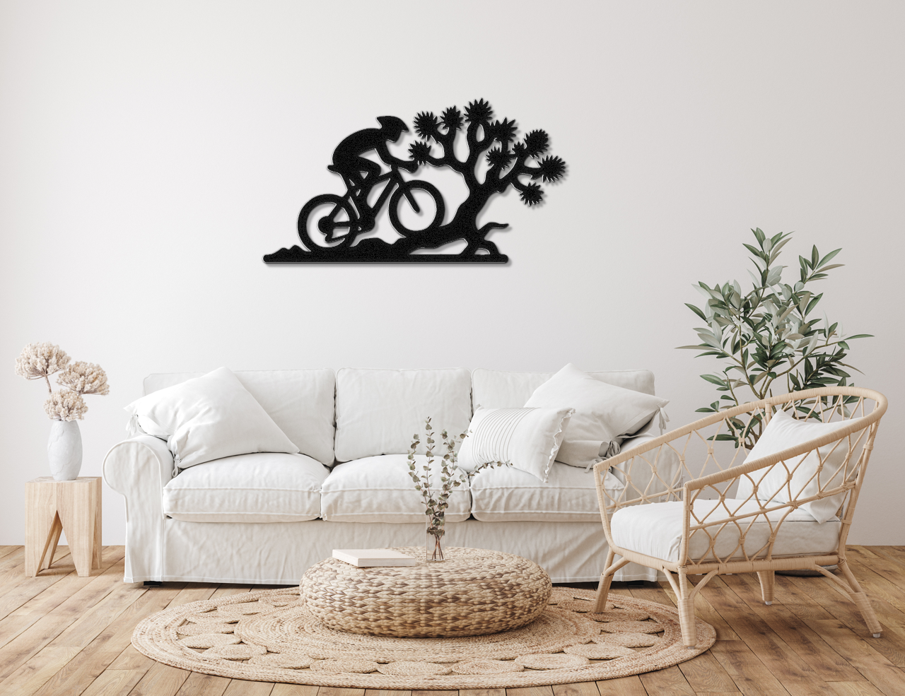 Joshua Tree Cycling Metal Wall Art