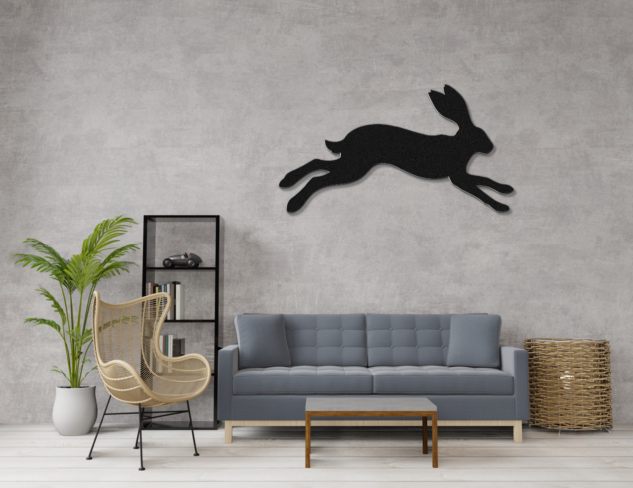 Jackrabbit Metal Wall Art