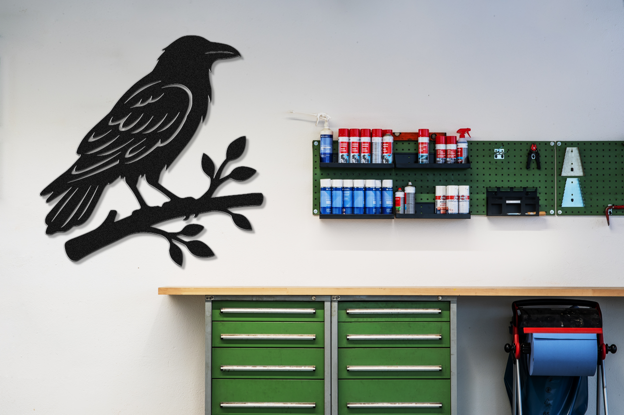 Raven Metal Wall Art