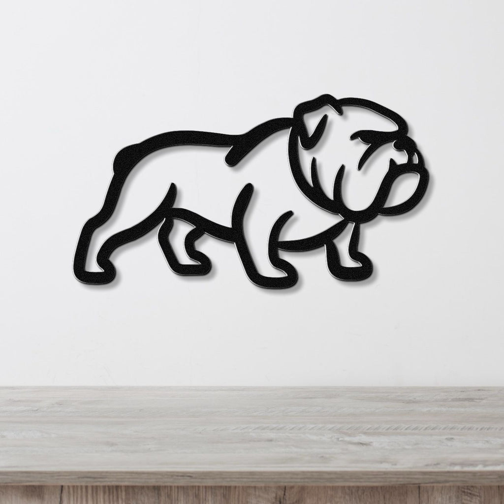Bulldog Metal Wall Art