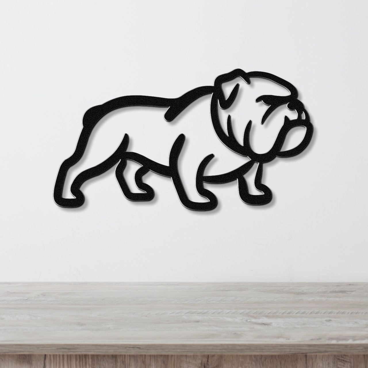Bulldog Metal Wall Art