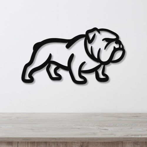 Bulldog Metal Wall Art