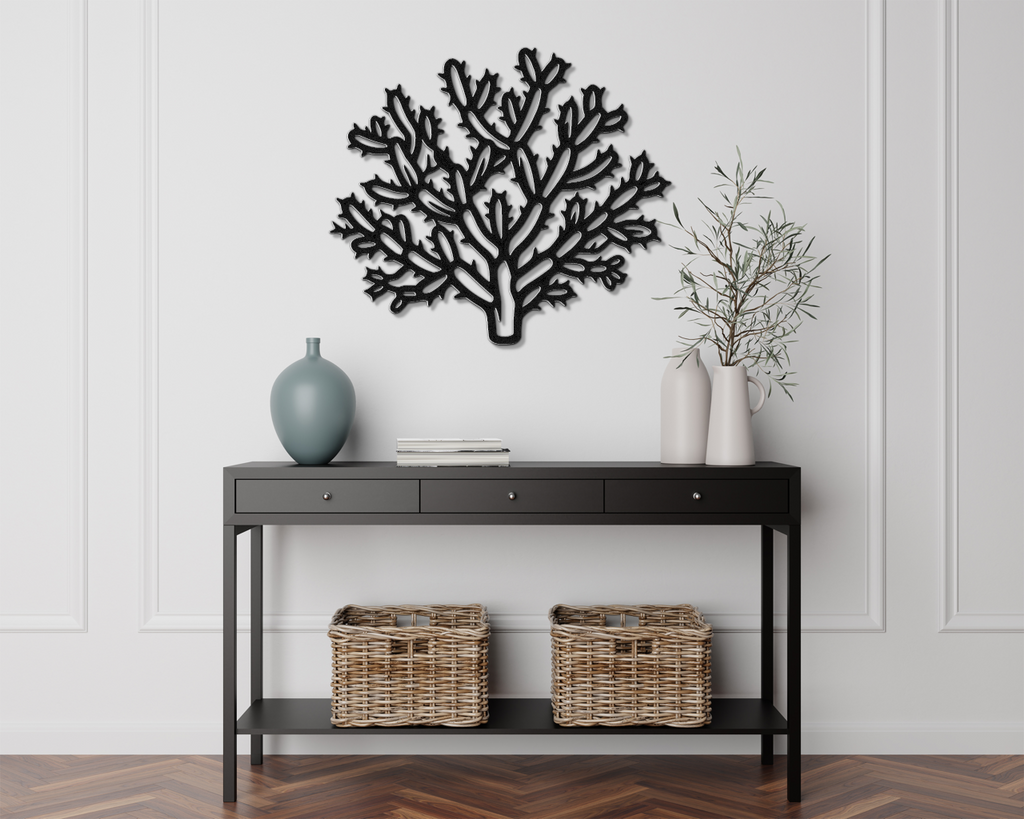 Cholla Cactus Metal Wall Art