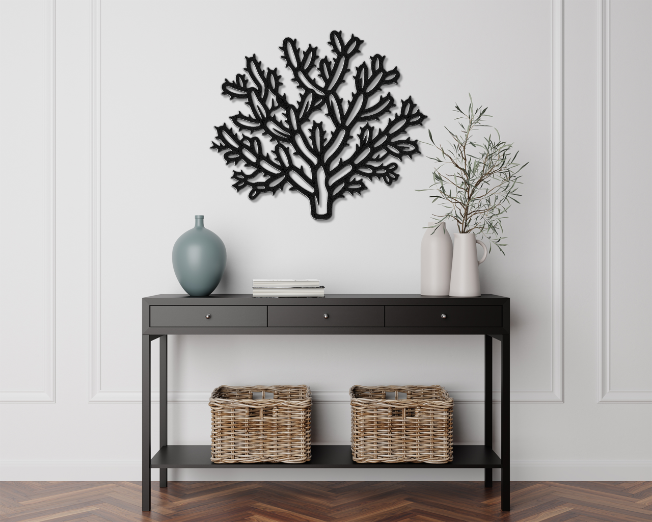 Cholla Cactus Metal Wall Art