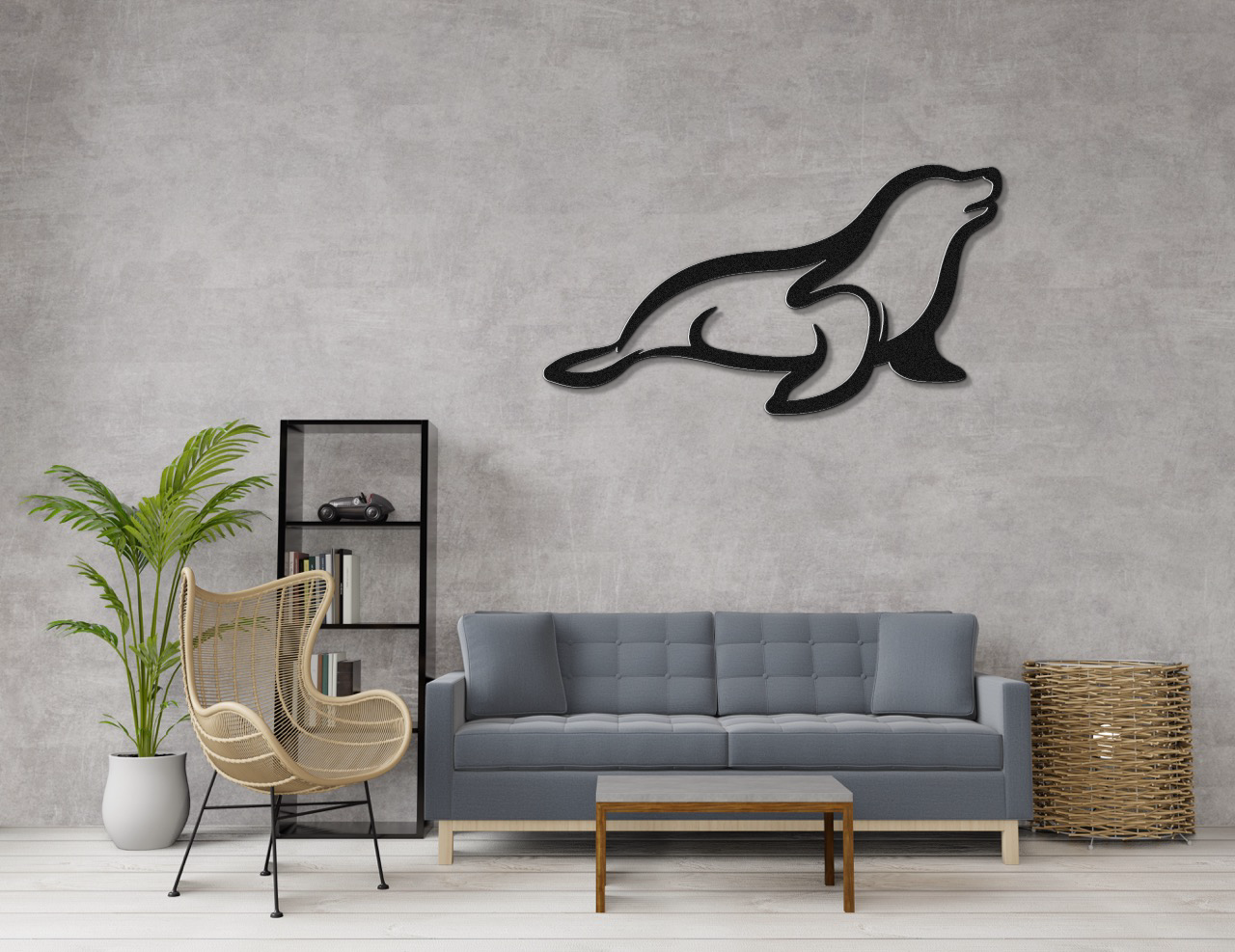 Sea Lion Metal Wall Art