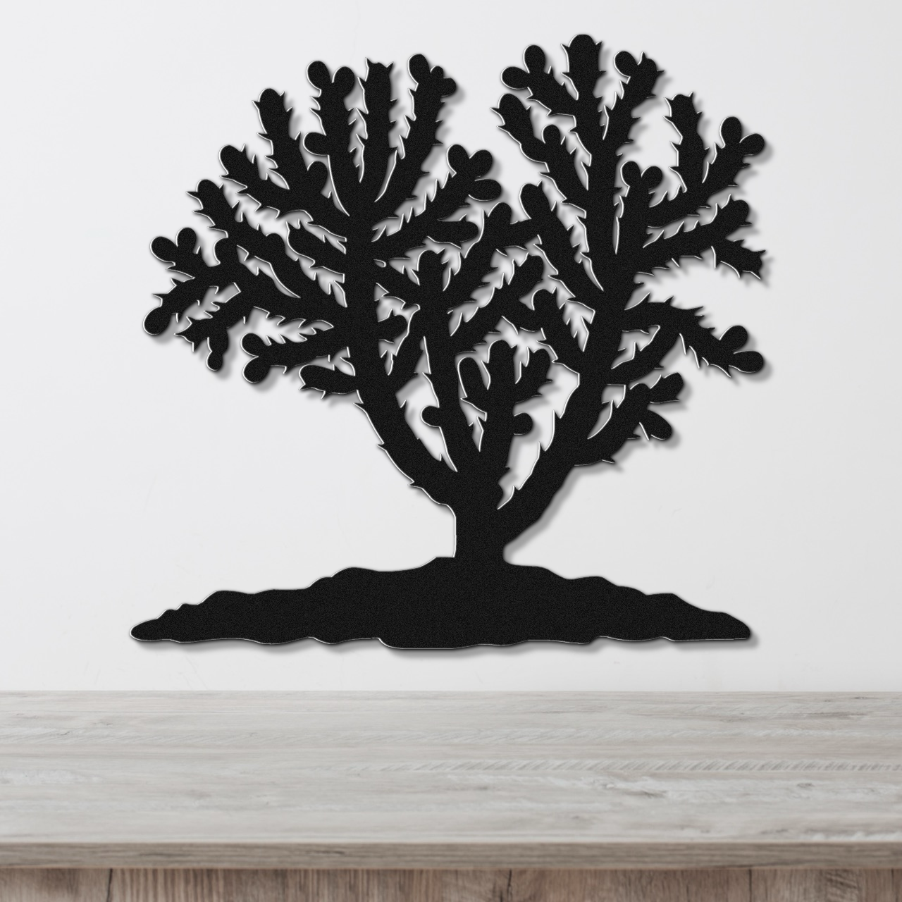 Cholla Cactus Metal Wall Art