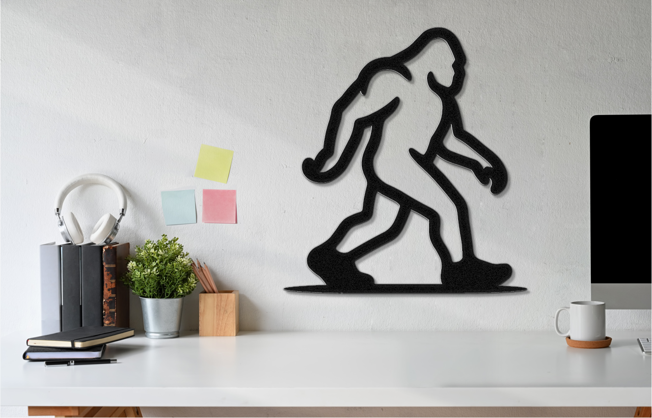 Bigfoot Metal Wall Art