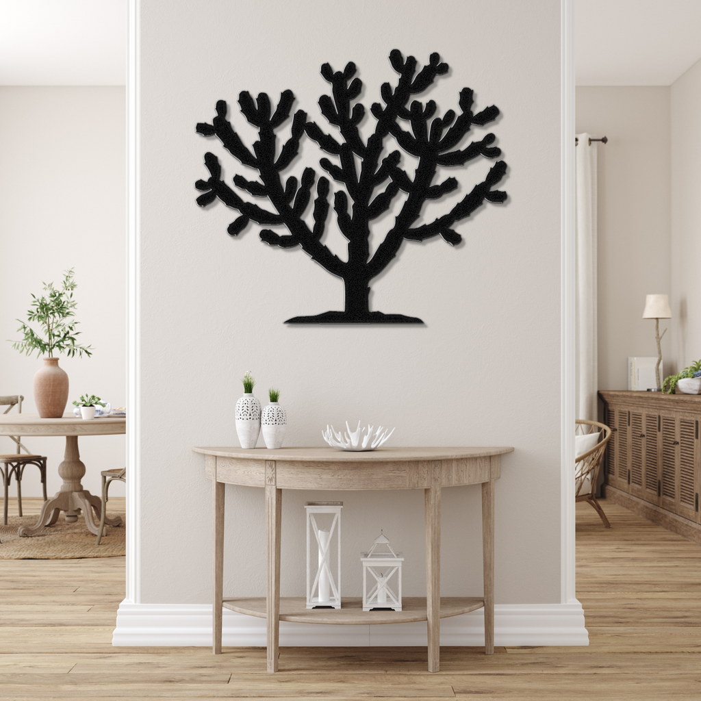 Cholla Cactus Metal Wall Art