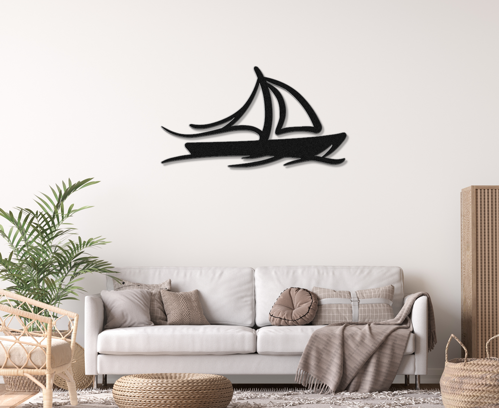 Sailboat Metal Wall Art