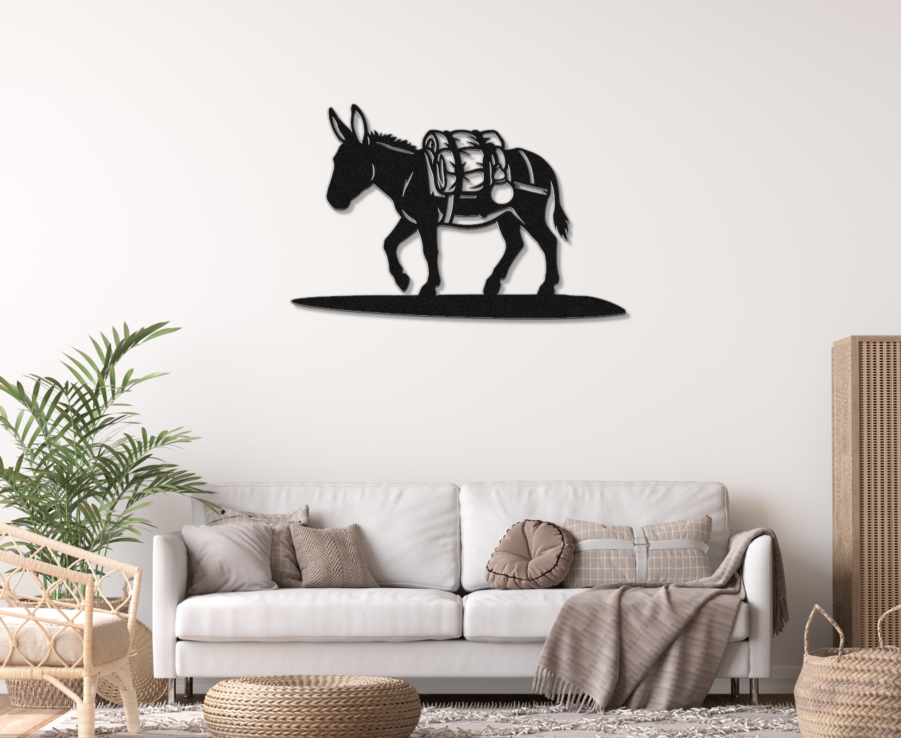 Burro Metal Wall Art