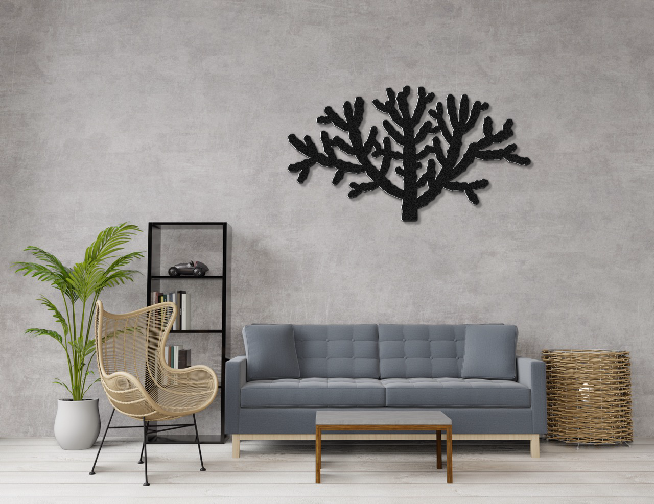 Cholla Cactus Metal Wall Art