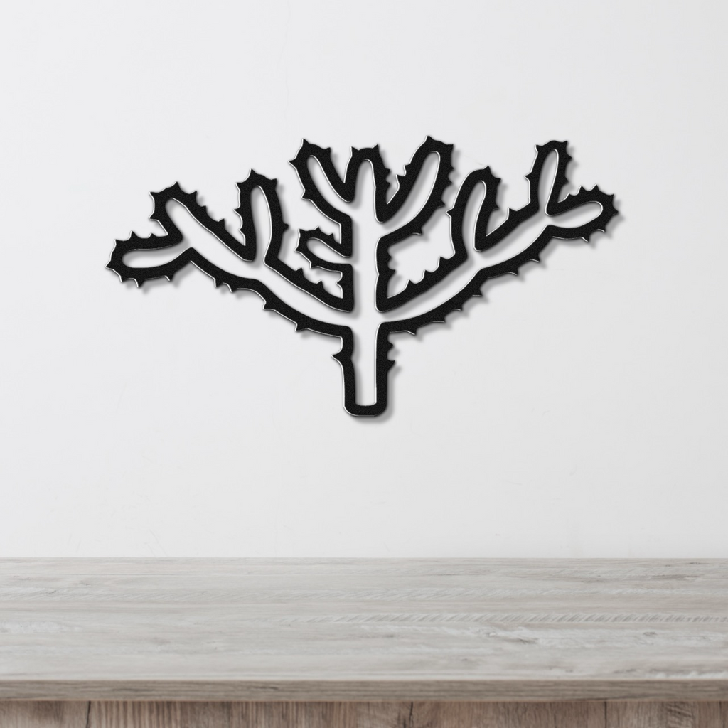 Cholla Cactus Metal Wall Art