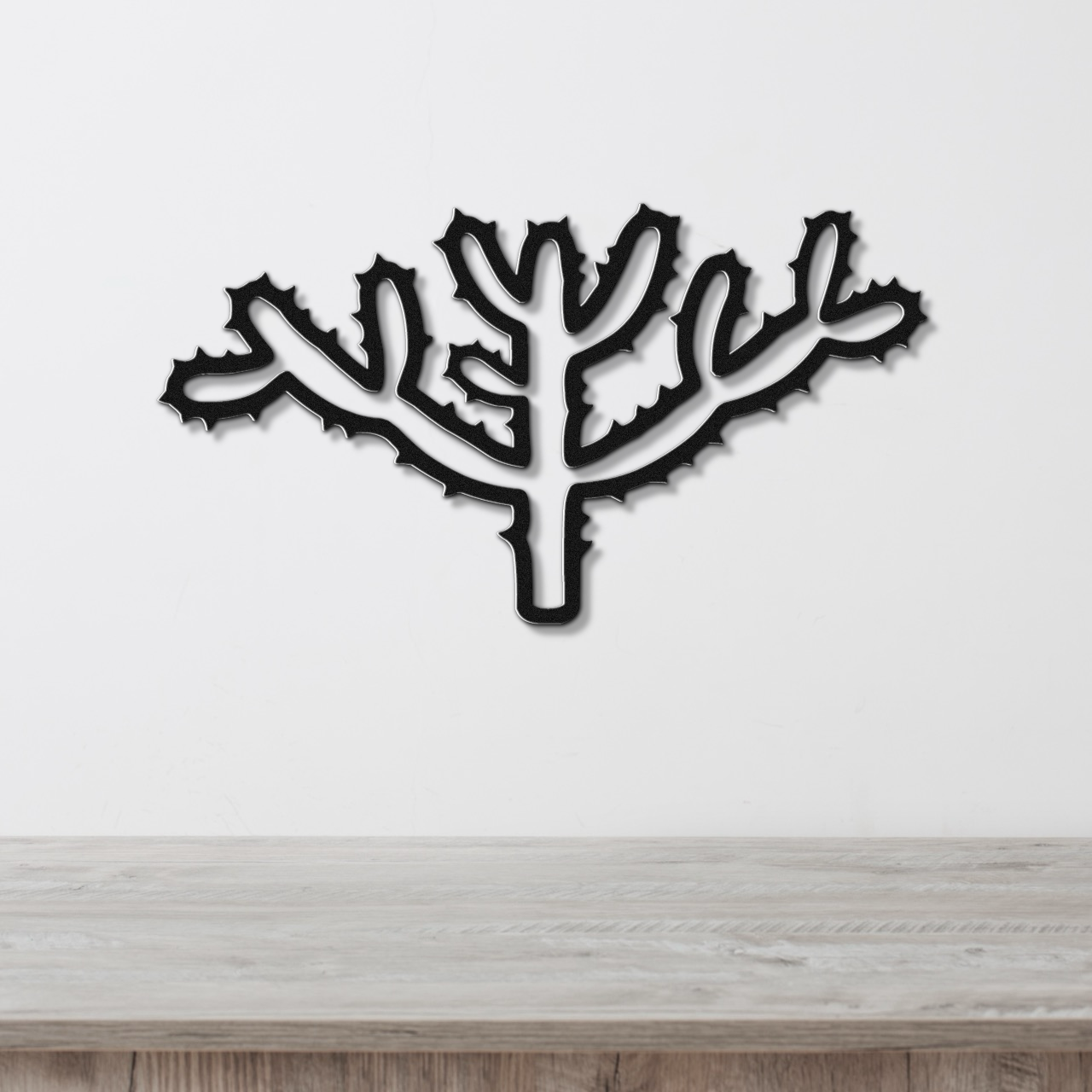 Cholla Cactus Metal Wall Art