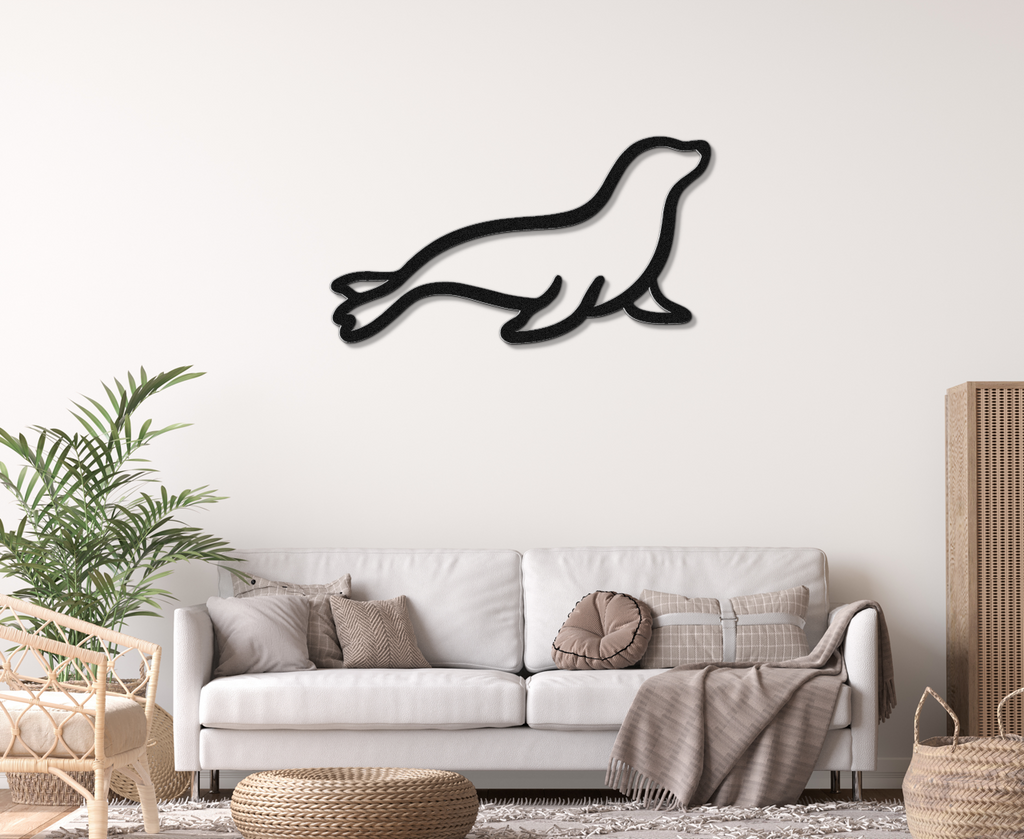 Sea Lion Metal Wall Art