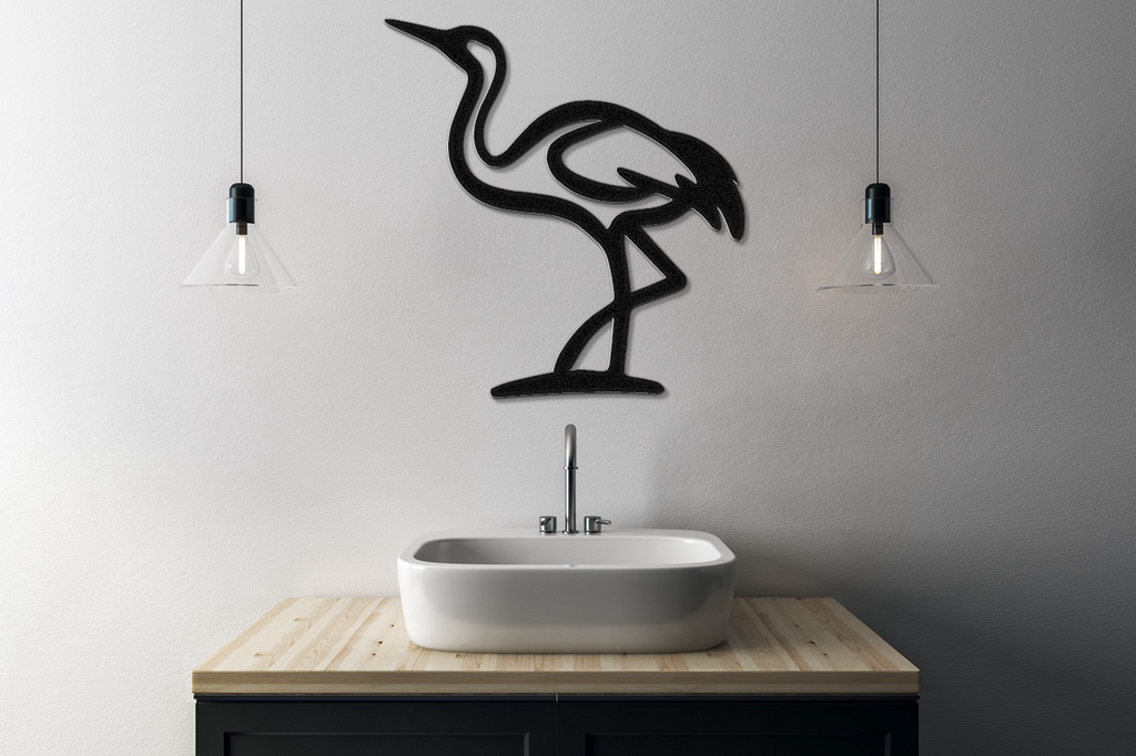 Crane Metal Wall Art
