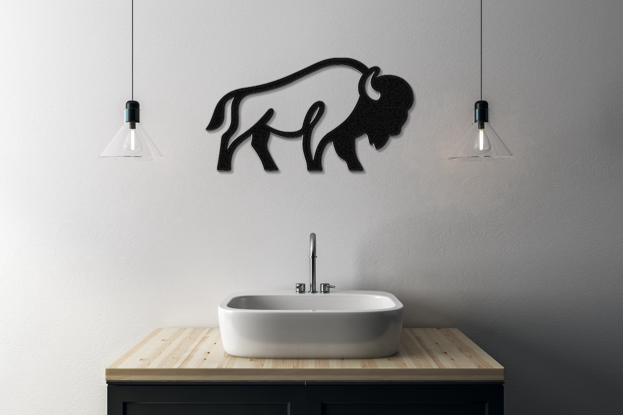 Buffalo Metal Wall Art