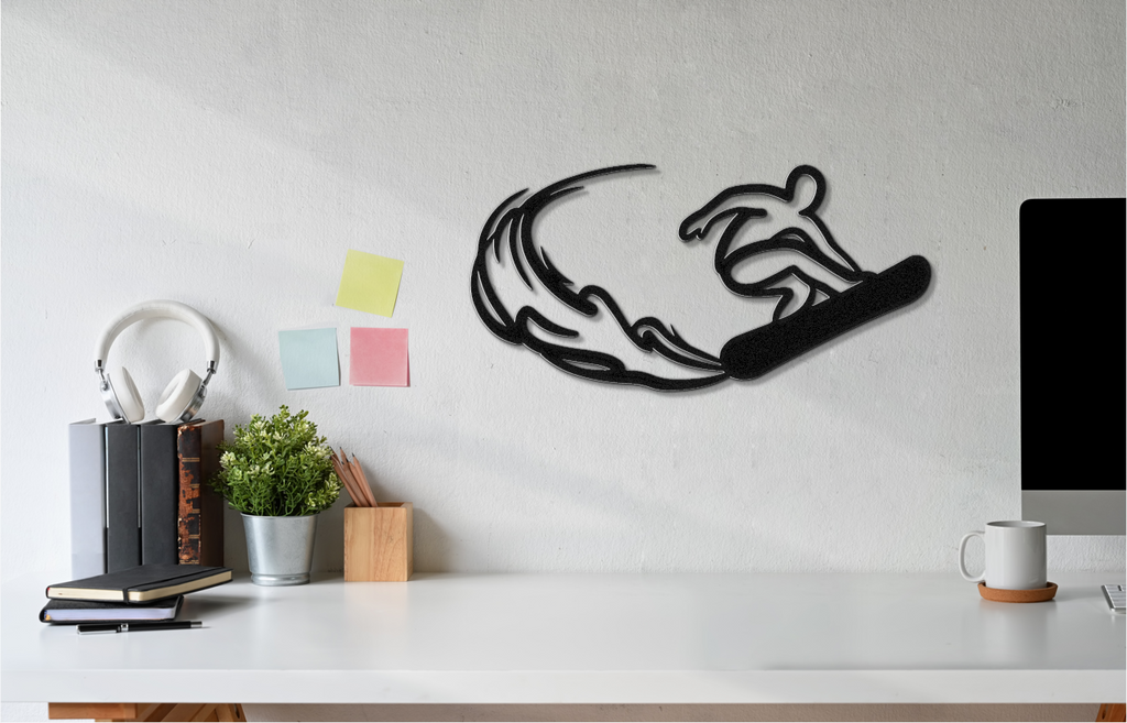 Snowboarding Metal Wall Art