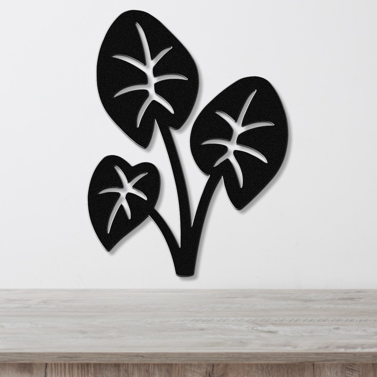 Elephant Ear Plant Metal Wall Art