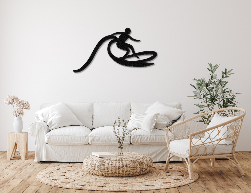 Surfer Metal Wall Art