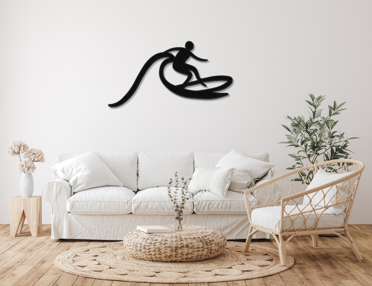 Surfer Metal Wall Art