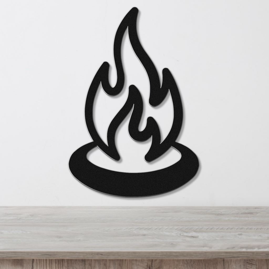Campfire Metal Wall Art