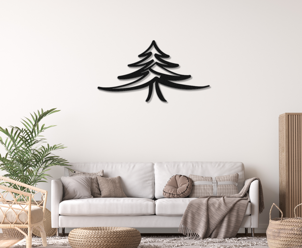 Pine Tree Metal Wall Art