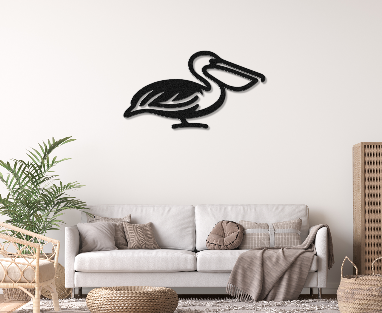 Pelican Metal Wall Art