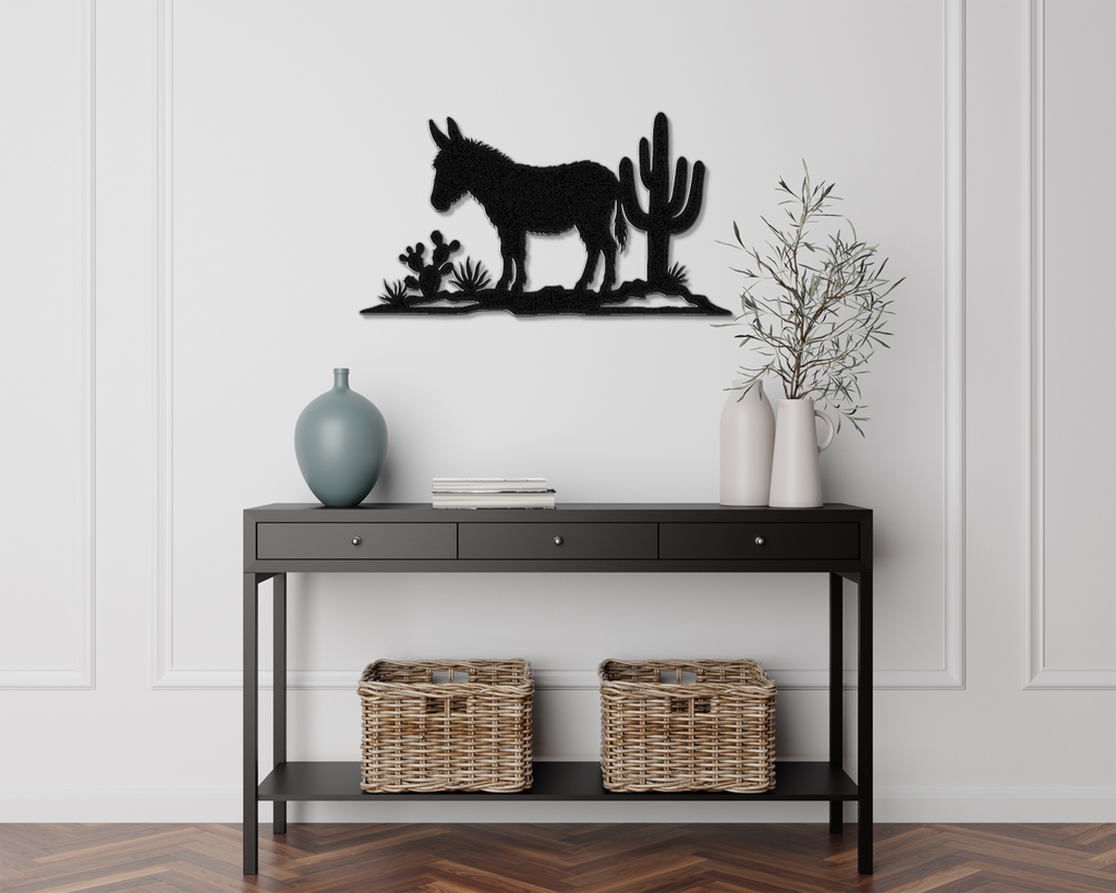 Burro Metal Wall Art