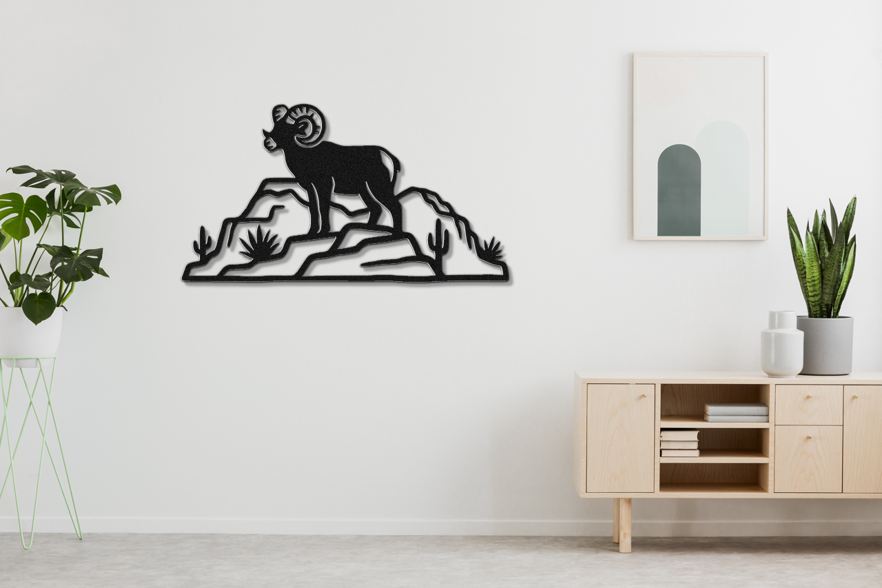 Arizona Bighorn Sheep Metal Wall Art