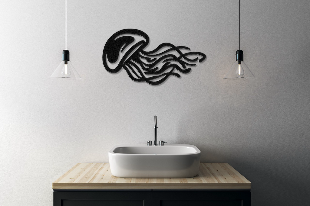 Jellyfish Metal Wall Art
