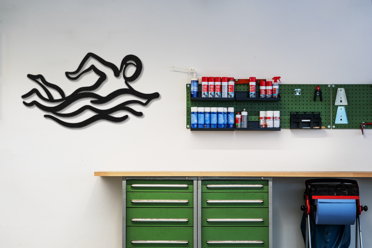 Swimmer Metal Wall Art