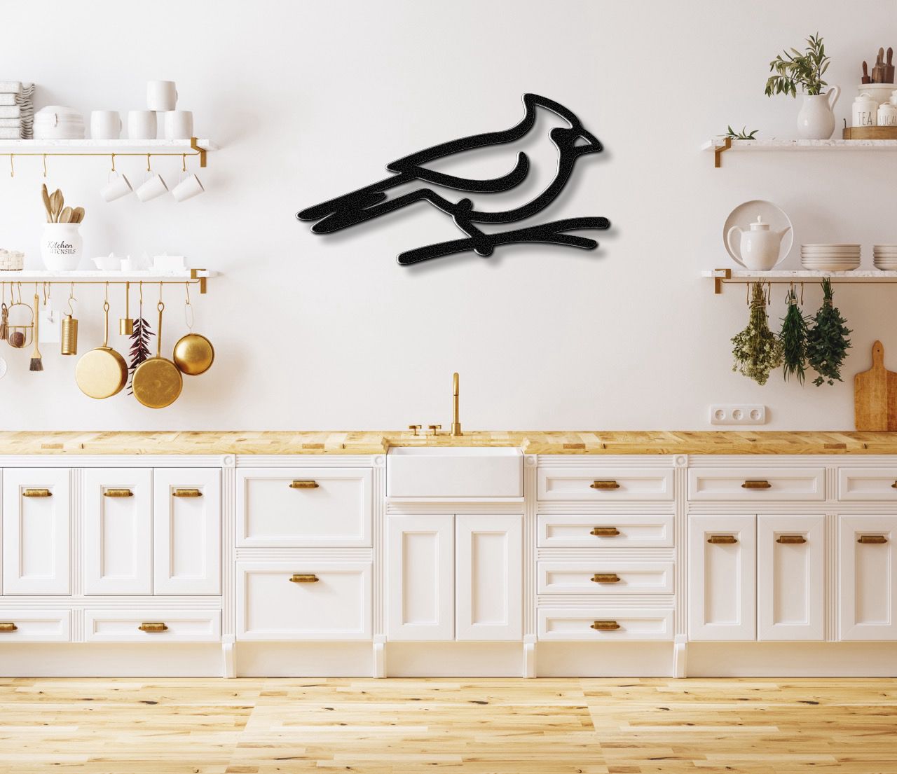 Cardinal Metal Wall Art