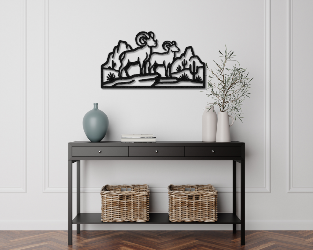 Arizona Bighorn Sheep Metal Wall Art