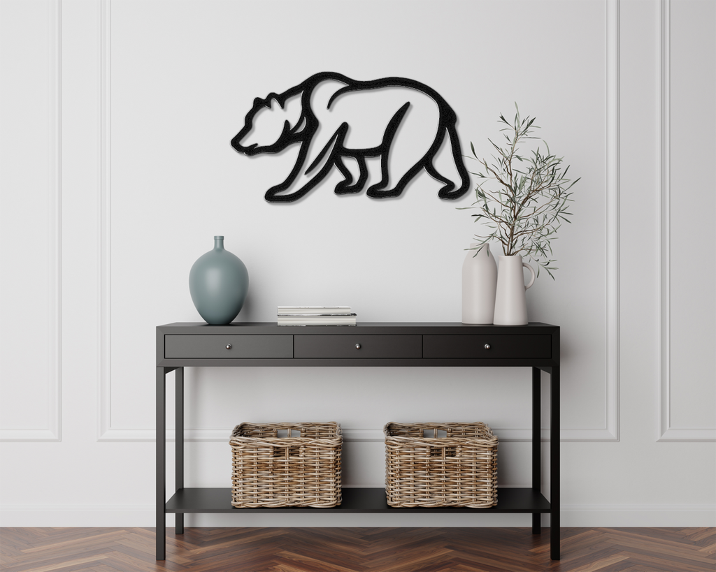 Bear Metal Wall Art
