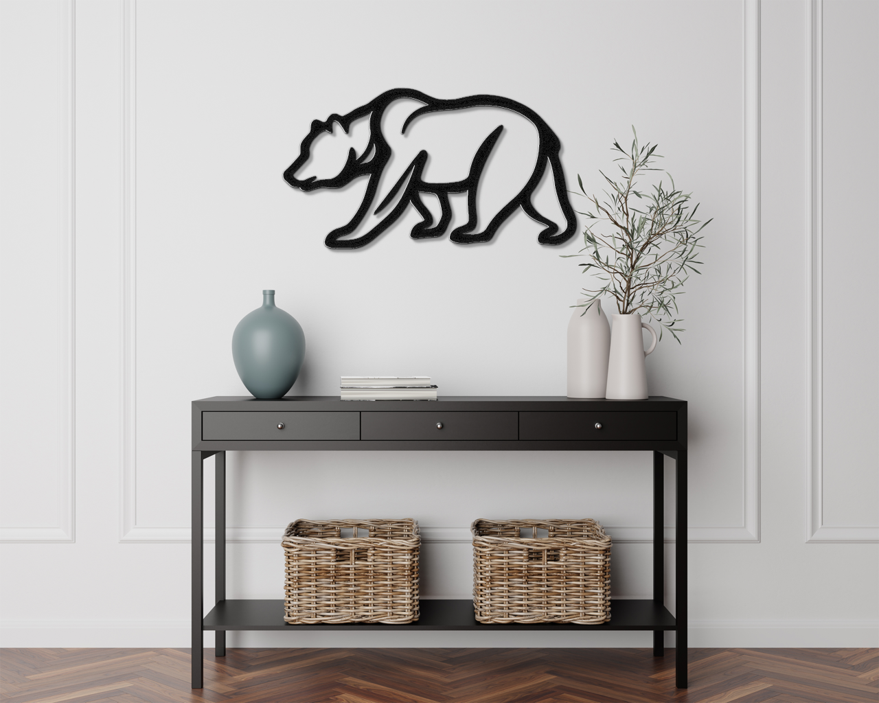 Bear Metal Wall Art