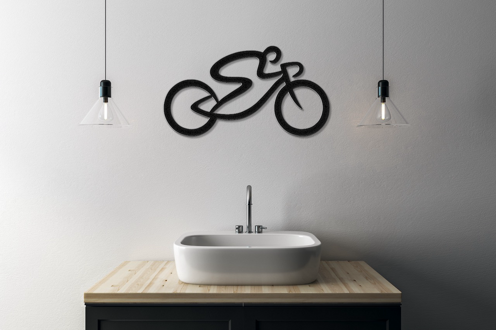 Cycling Metal Wall Art