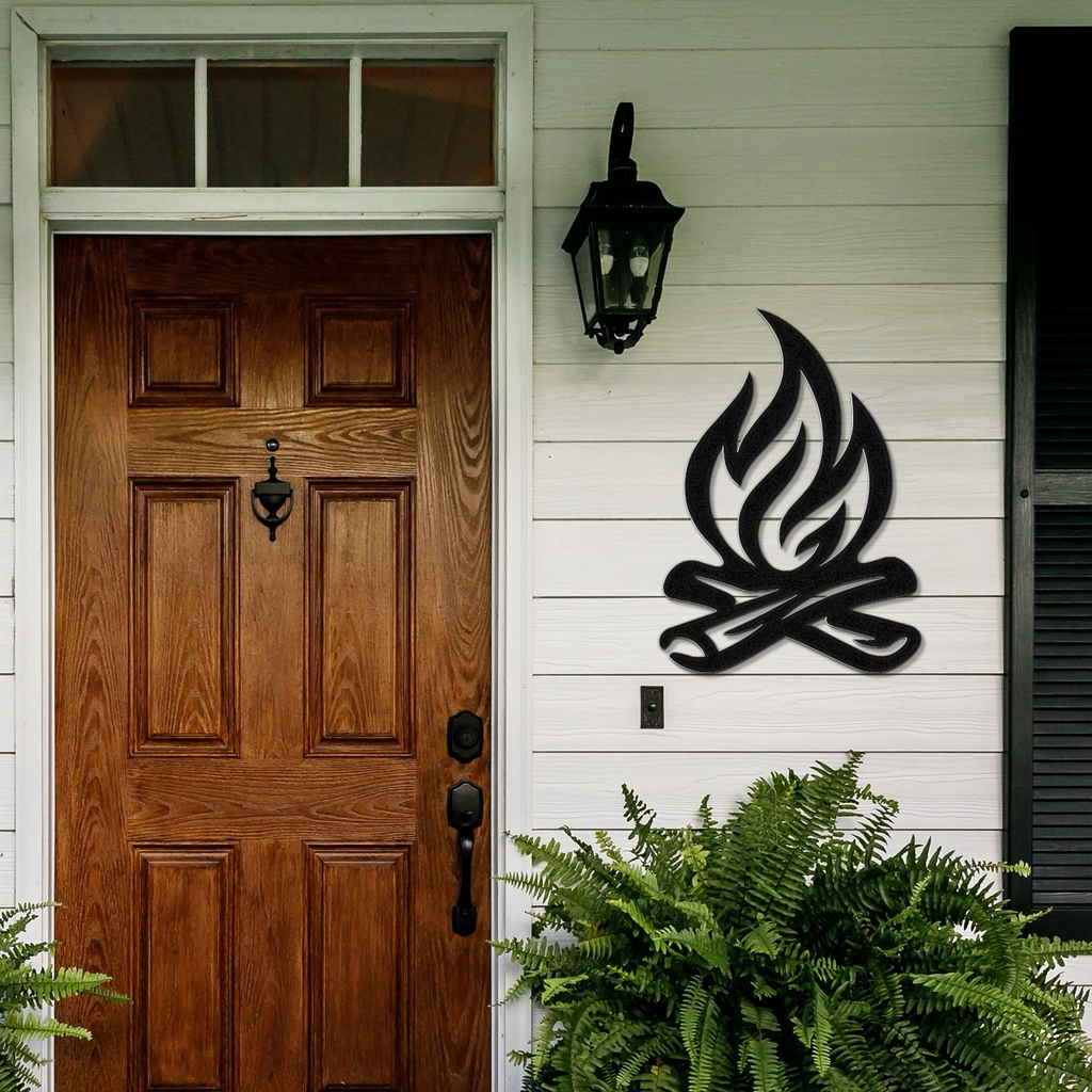 Campfire Metal Wall Art