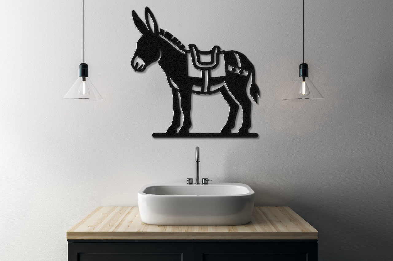 Burro Metal Wall Art