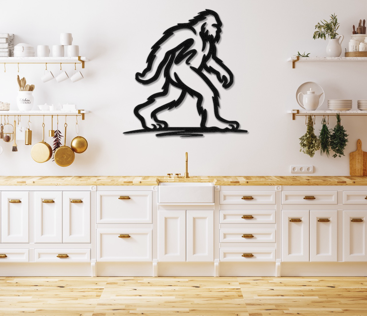 Bigfoot Metal Wall Art