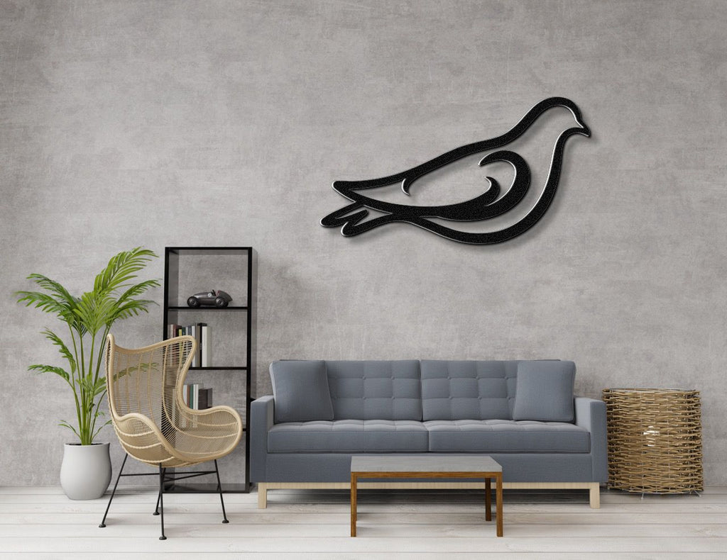 Pigeon Metal Wall Art