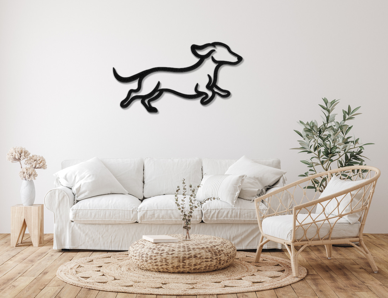 Dachshund Metal Wall Art