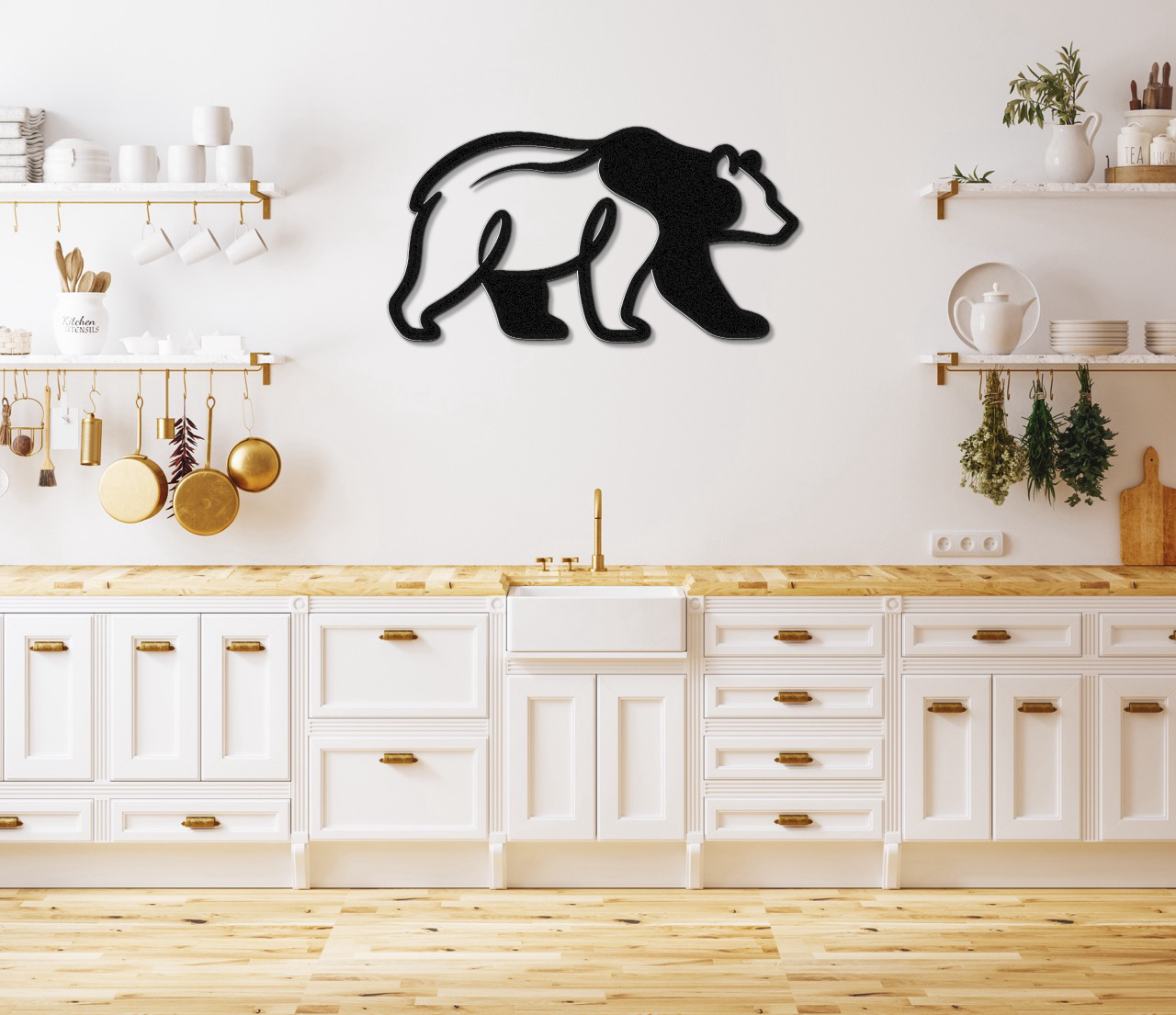Bear Metal Wall Art