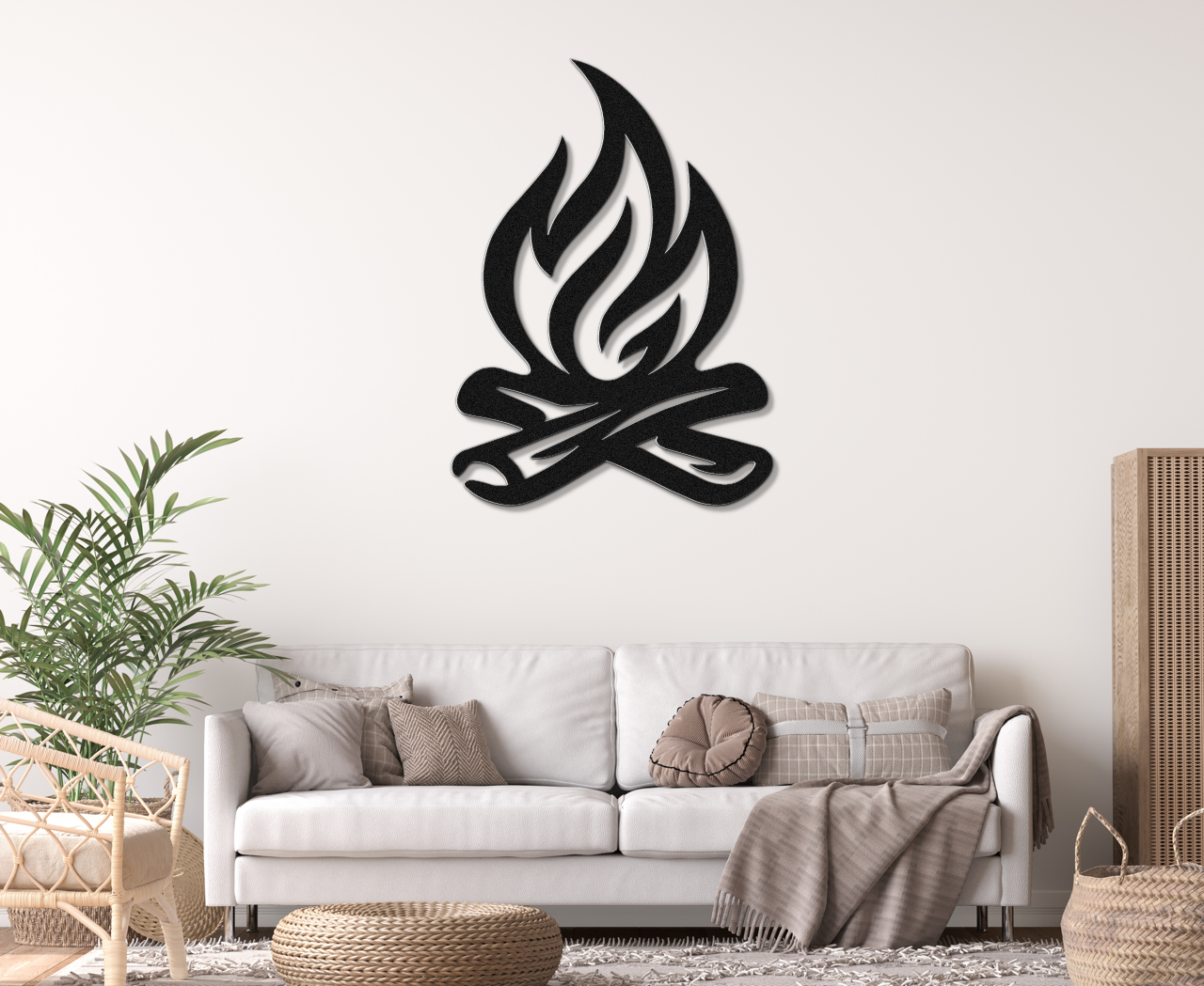Campfire Metal Wall Art