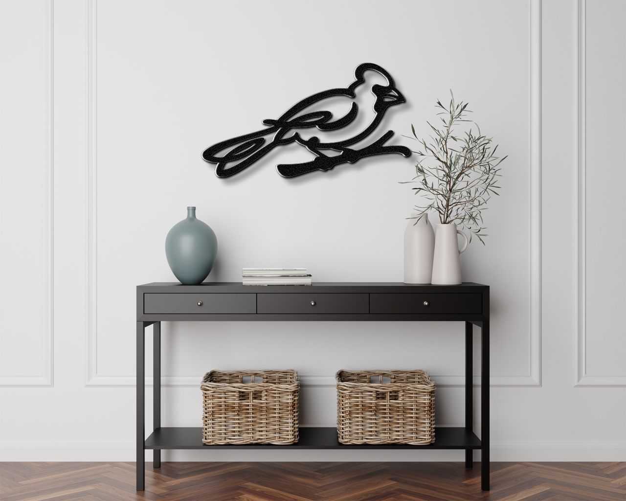 Cardinal Metal Wall Art