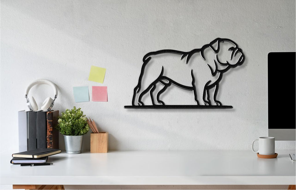 Bulldog Metal Wall Art