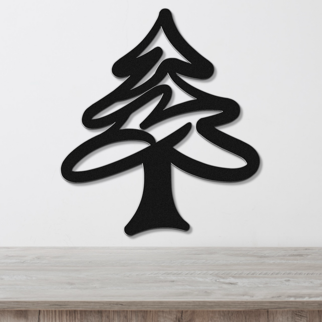 Pine Tree Metal Wall Art