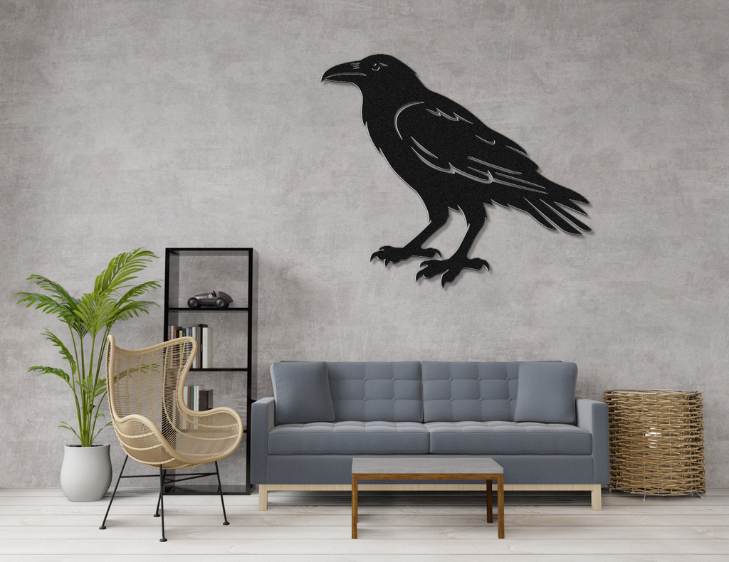 Raven Metal Wall Art